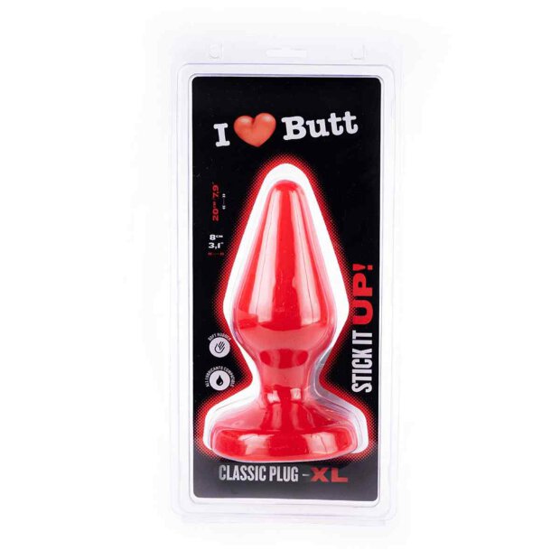 Classic Plug XL Red 8 cm