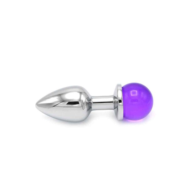 Anal Plug Ball Gem Purple