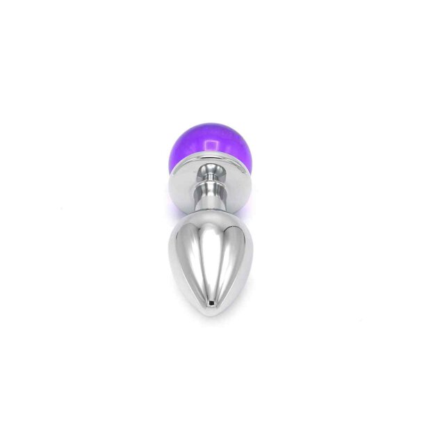 Anal Plug Ball Gem Purple