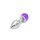Anal Plug Ball Gem Purple