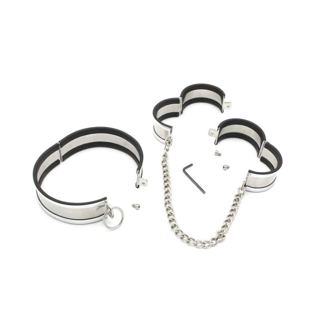 Steel Medium Collar & Cuffs