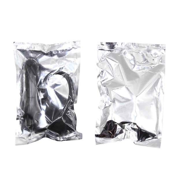 Inflated Anal Spade Plug Black