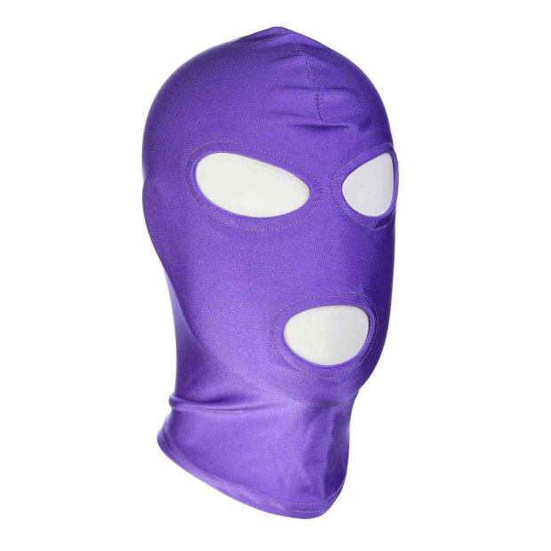 Purple BDSM Hood Classic 3 Hole