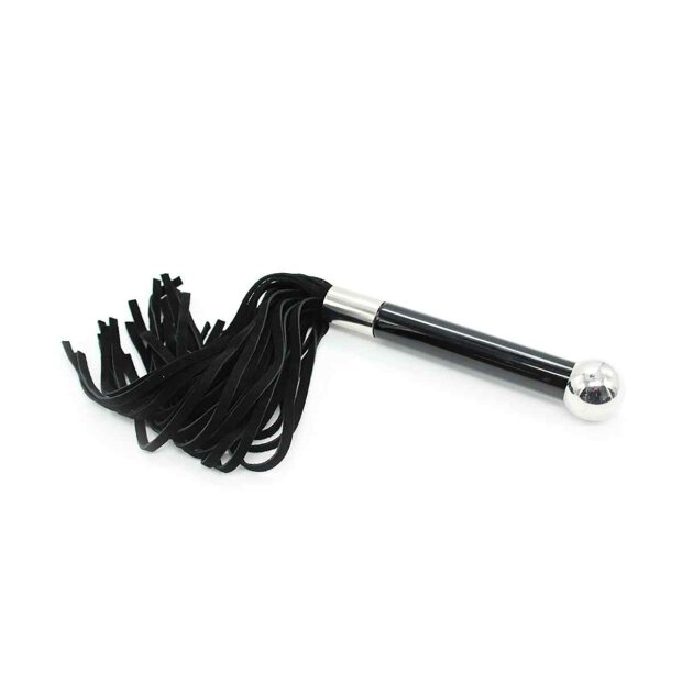 Black Flogger With Acrylic Handle