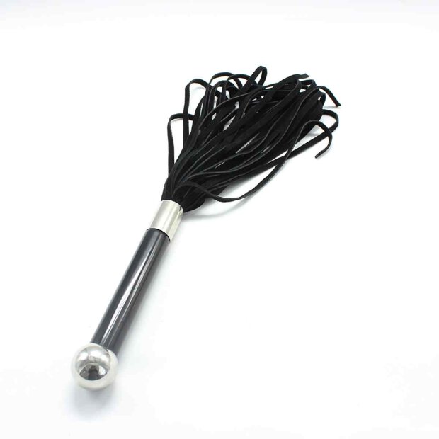 Black Flogger With Acrylic Handle