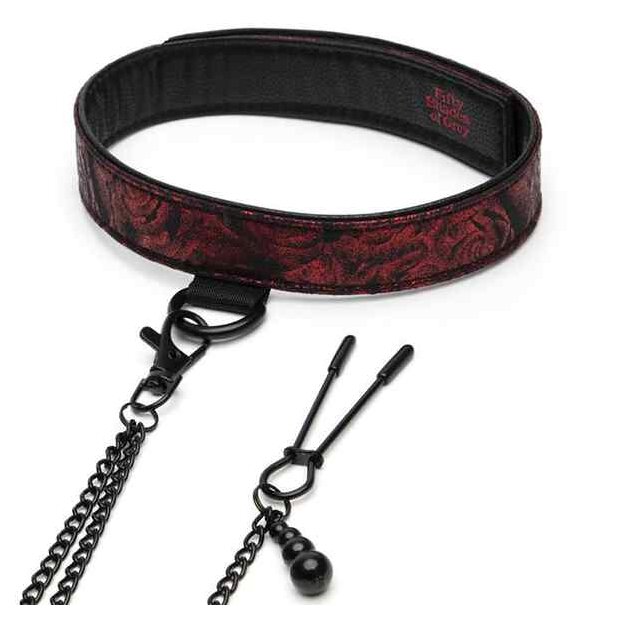 Fifty Shades of Grey Sweet Anticipation Collar Nipple Clamps