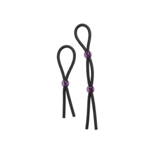 Silicone Cock Ties - Black