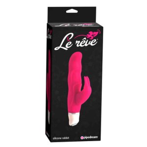 Silicone Rabbit Vibrator Red