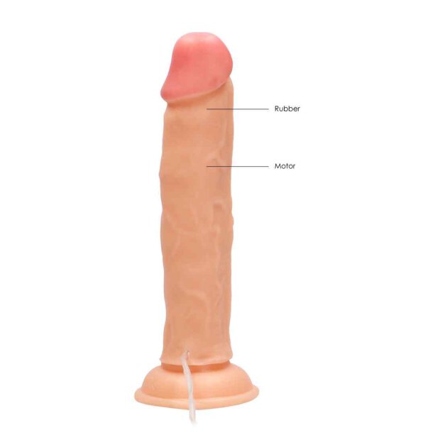Vibrating Realistic Cock - 9" - Skin