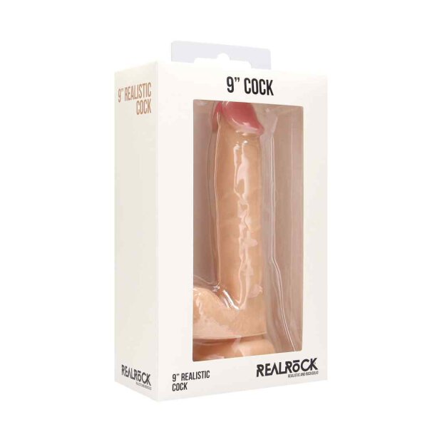 Realistic Cock - With Scrotum - Skin 23cm
