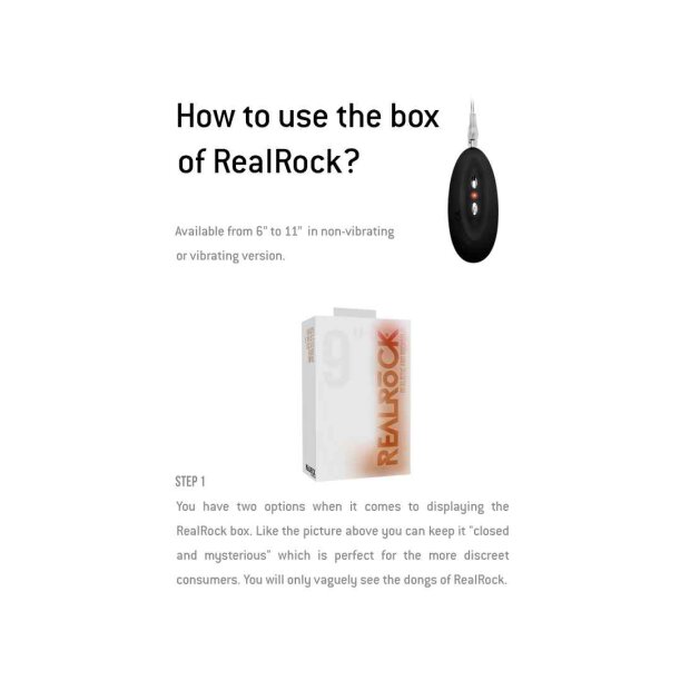 Realistic Cock - With Scrotum - Black 25,5 cm