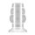 No.51 Large Hollow Tunnel Butt Plug 5 Inch Translucent