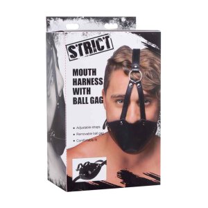 Strict Mouth Harness with Ball Gag