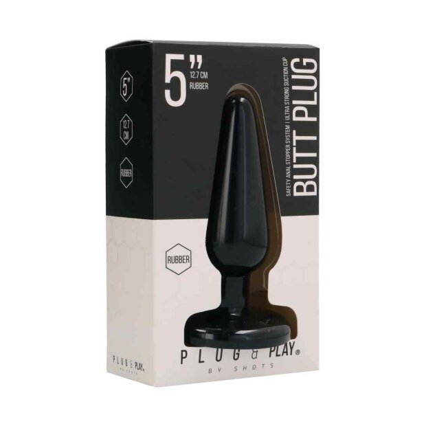 Butt Plug Basic 5 Inch Black