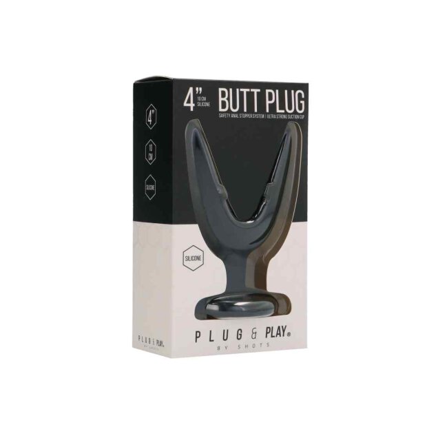 Butt Plug Split #1 Black 6,3 cm
