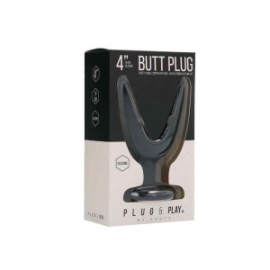 Butt Plug Split #1 - 4 Inch Black