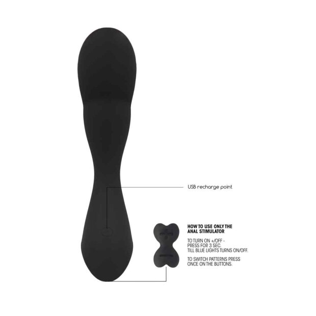 GERON Anal vibrator Black