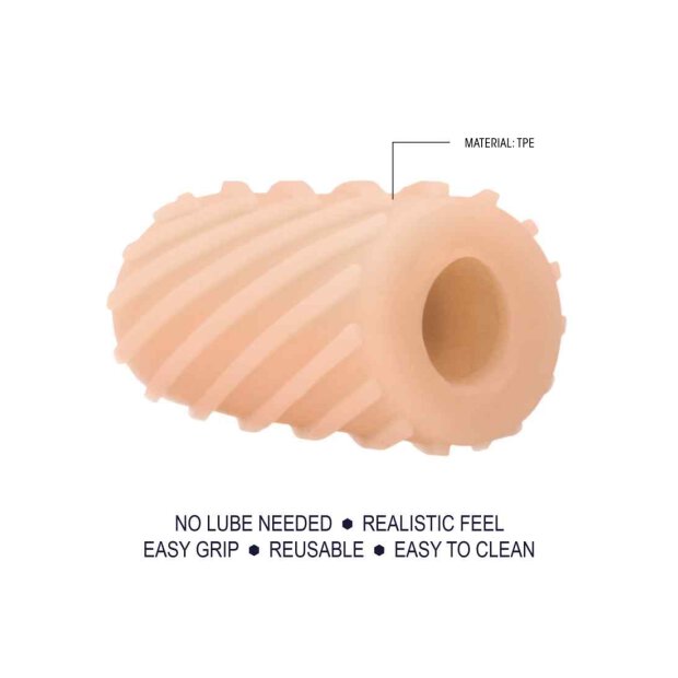 Self Lubrication Pocket Masturbator Flesh