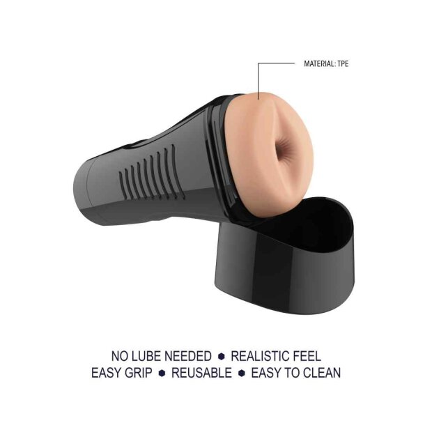 Self Lubrication Easy Grip Masturbator XL Anal Flesh