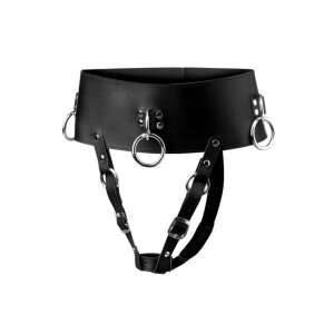 Forced Orgasm Wand Holder Belt Black