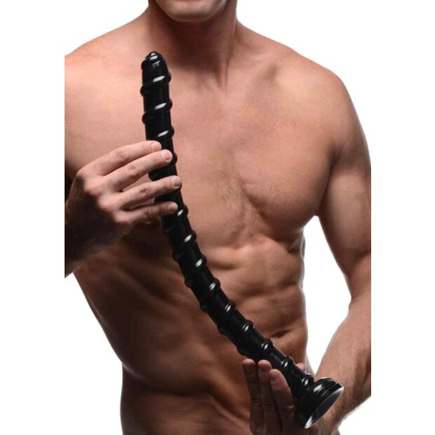 Hosed Spiral Anal Snake Black 3,8 cm