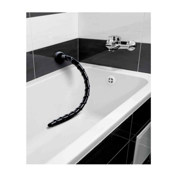 Hosed Swirl Hose Long Black 48,5 cm