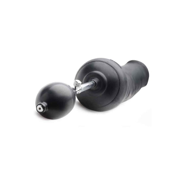 Tom of Finland Toms Inflatable Silicone Dildo Black