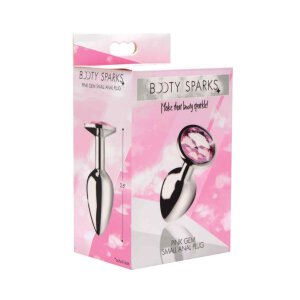 Booty Sparks Pink Gem Anal Plug Small Pink 2,5 cm
