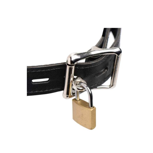 Musk Athletic Cup Muzzle with Removable Straps White