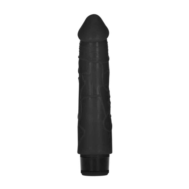 8 Inch Thick Realistic Dildo Vibe Black