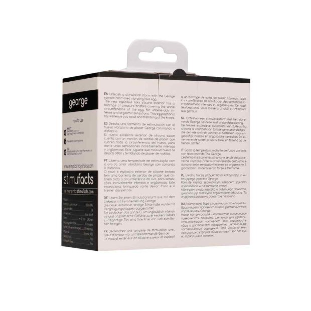 George Rechargeable Remote Control Vibrating Egg Black