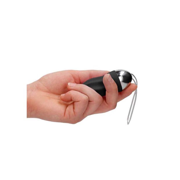 George Rechargeable Remote Control Vibrating Egg Black