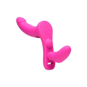 Strap U Double Take Penetration Strap-On Harness Purple