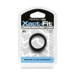 #11 Xact-Fit Cockring 2-Pack Black