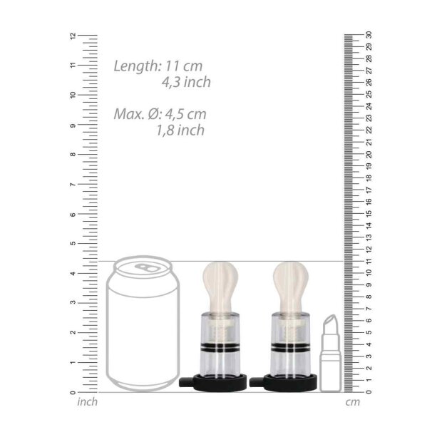 Electro Nipple Suckers Transparent