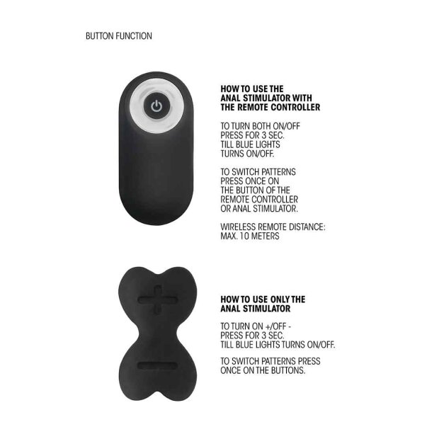 No. 78 Rechargeable Anal Stimulator Black