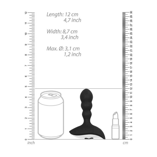 No. 78 Rechargeable Anal Stimulator Black