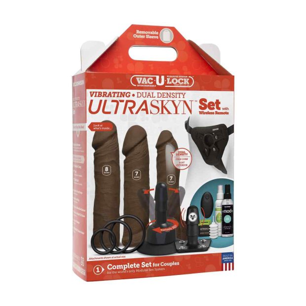 Vibrating Dual Density ULTRASKYNÂ Chocolate