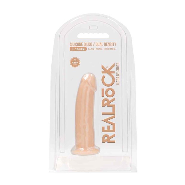 Silicone Dildo Without Balls 15,3 cm Flesh