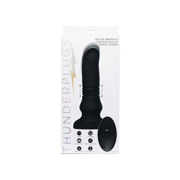 Silicone Vibrating & Thrusting Plug