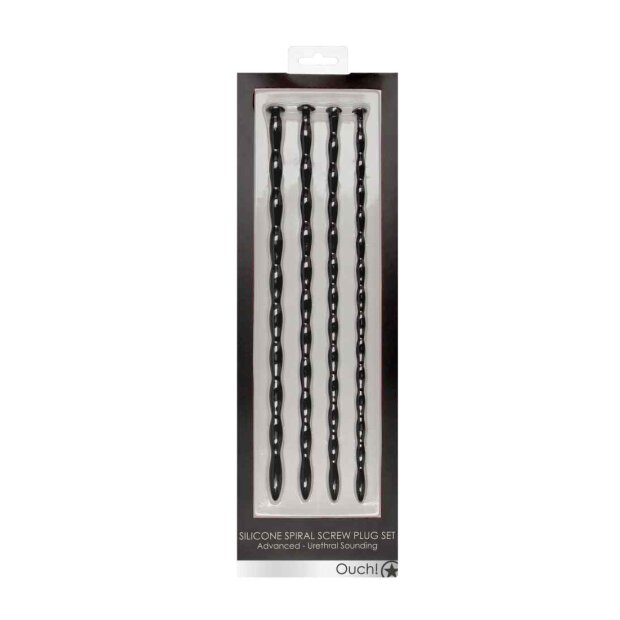 Silicone Spiral Screw Plug Set - Advanced Urethral Sounding