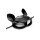 Tailz Cat Tail Anal Plug and Mask Set - Black