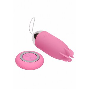Noah - Dual Rechargeable Vibrating Remote Toy - Pink