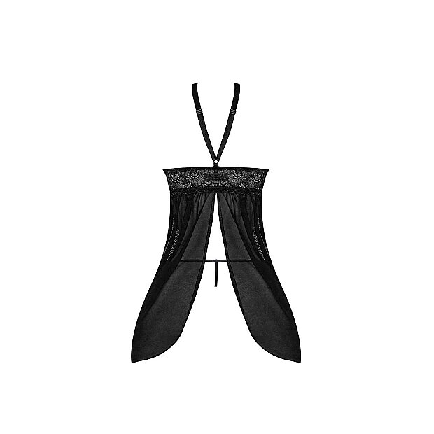 Baby Doll Fly Away Back & G-Set Black S/M