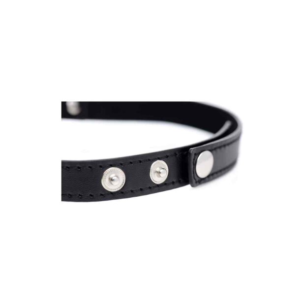 Dark Heart Chrome Heart Black Choker - Black