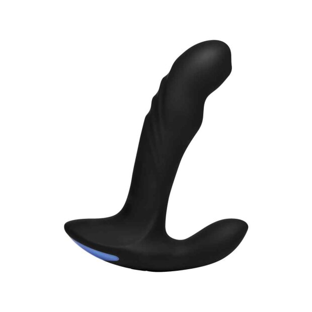 Alpha-Pro 17X P-TRIGASM 3-in-1 Silicone Prostate Stimulator - Black