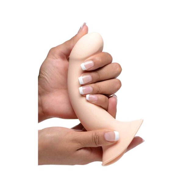 Squeezable Phallic Dildo - Flesh