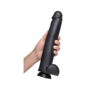 The Master Suction Cup Dildo - Black 33 cm
