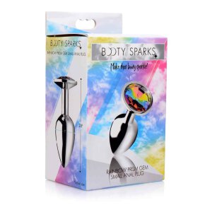 Booty Sparks Rainbow Prism Gem Anal Plug - Small -...