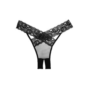 Adore Desire Panty ( Crotchless ) - Black - OS